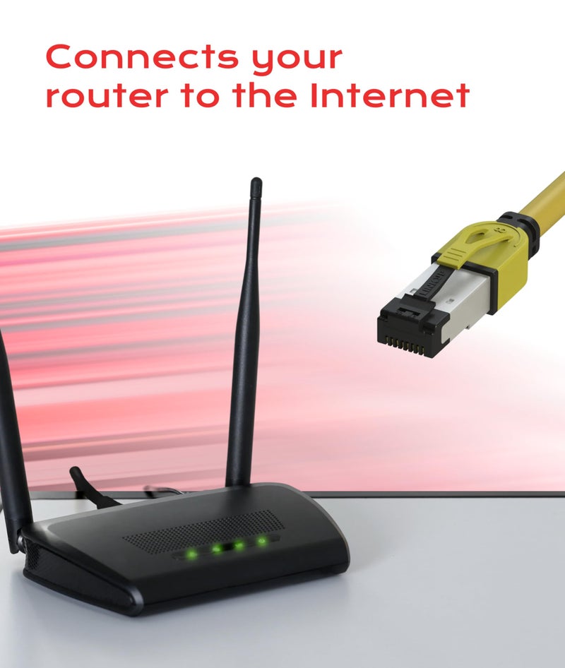 LINKUP Cat 8 Ethernet Cable | Long Internet Cord | High Speed LAN Connection | RJ45 connectors | Use with Cat 5/ Cat 6/ Cat 7 | Optimal for Gaming - Image 5